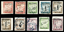 O COTE D IVOIRE, Colis Postaux, N°2, 4, 5, 7, 8, 8a, 9, 12, 17 Et 18. TB   Qualité: O   Cote: 974 Euros - Unused Stamps