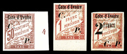 * COTE D IVOIRE, Colis Postaux, N°18/20, Les 3 Valeurs TB   Qualité: *   Cote: 555 Euros - Unused Stamps