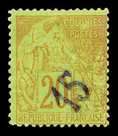 * DIEGO SUAREZ, N°4, 15 Sur 20c Brique Sur Vert. TTB (signé Brun/certificat)   Qualité: *   Cote: 800 Euros - Unused Stamps