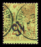 O DIEGO SUAREZ, N°4a, 15 Sur 20c: Surcharge Renversée, TB (certificat)   Qualité: O   Cote: 400 Euros - Unused Stamps