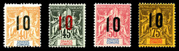 * GRANDE COMORE, N° 26a à 29a, Surcharges Avec Chiffres Espacés. B/TB   Qualité: *   Cote: 175 Euros - Unused Stamps