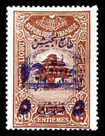 * GRAND LIBAN, N°197, 5 Pi Sur 30c Brun, Quasi **. SUP (certificat)   Qualité: *   Cote: 600 Euros - Unused Stamps