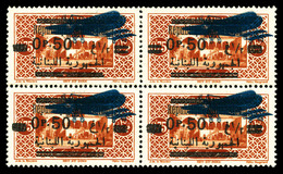 ** GRAND LIBAN, Poste Aérienne, N°38b, 0 Pi 50 Sur 75 Brunrouge, Double Surcharge En Bd4 (2ex*). TTB (certificat)   Qual - Unused Stamps