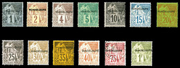 * GUADELOUPE, N°14/26, Série Alphée Dubois De 1891 (14, 17, 21 Nsg, 25 Obl) . TB   Qualité: *   Cote: 681 Euros - Unused Stamps