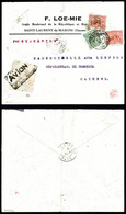 O GUYANE, Poste Aérienne, N°1, T.A.G, 75c Violet Sur Papier Grisâtre Avec Griffe 'AVION' Sur Lettre De St Laurent Du Mar - Oblitérés