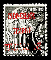 O INDOCHINE, Colis Postaux, N°2, 10c Noir Sur Lilas Surcharge Vermillon, TB (signé Calves/certificat)   Qualité: O   Cot - Unused Stamps