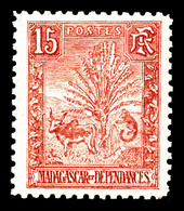 ** MADAGASCAR, N°68a, 15c Rose Sur Azuré. TB   Qualité: **   Cote: 375 Euros - Used Stamps