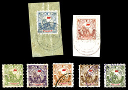 O MAROC POSTES LOCALES, N°76/82, Série Complète De 1900, Les 7 Valeurs TB (certificat)   Qualité: O   Cote: 1020 Euros - Lokale Post