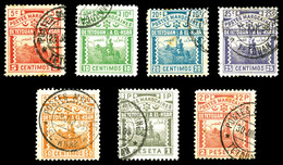 O MAROC POSTES LOCALES, N°154/160, Série Complète De 1897, Les 7 Exemplaires SUP (certificat)   Qualité: O   Cote: 1100  - Postes Locales & Chérifiennes