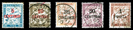 O MAROC BUREAUX Français, Taxe, N°1/5, Série Taxe De 1896. TB   Qualité: O   Cote: 416 Euros - Used Stamps