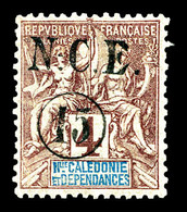 * NOUVELLE CALEDONIE, N°55c, Erreur, 15 Sur 4c Non émis. SUP. R. (signé Brun/certificat)   Qualité: *   Cote: 750 Euros - Unused Stamps