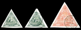 O OBOCK, N°45/46, 2f Ardoise X 2ex (dont Un *) + 5f Rouge, Les 3 Ex TB   Qualité: O   Cote: 280 Euros - Used Stamps