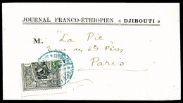 O OBOCK, N°51aB, Moitié De 10c Sur Bande Journal Entière, SUP (certificat)   Qualité: O   Cote: 400 Euros - Used Stamps