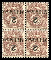 ** PORT SAID, N°52b, Erreur De Chiffres: 2 Millièmes Sur 2c, SURCHARGE RENVERSEE En Bloc De Quatre, Fraîcheur Postale, S - Unused Stamps