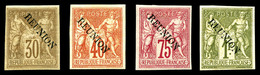 * REUNION, N°13B/16B, Série Complète Sans Accent, Les Quatre Valeurs SUP (certificat)   Qualité: *   Cote: 760 Euros - Unused Stamps