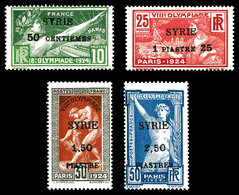 ** SYRIE, N°122/25, Série JO De 1924 Surchargée, TTB   Qualité: **   Cote: 218 Euros - Used Stamps