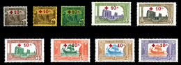 * TUNISIE, N°50/58, Au Profit Ds Prisonniers De Guerre, Série De 1916. TB   Qualité: *   Cote: 300 Euros - Unused Stamps