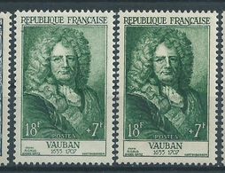 [21] Variété : N° 1029 Vauban Impression Dépouillée + Normal ** - Unused Stamps