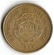 Pièce De Monnaie 5 Colones 1995 - Costa Rica