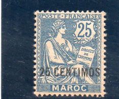 MAROC 1902-3 * - Unused Stamps