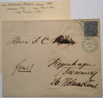 NDP 1868: 2 Gr. Ganzsache Brief Preußen U31B 500€ GROSSFORMAT Stpl. BERLIN >Dänemark - Enteros Postales