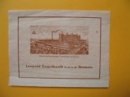 Vieux Document Représentant La Fabrique De Léopold Engelhardt  Bremen - Ansicht Der Fabrikanlange In Hemelingen Bei Brem - Autres & Non Classés