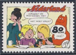 Nederland Netherlands Pays Bas 1998 Mi 1678 ** Catootje + Jeroen - Jan, Jans En De Kinderen - Jan Kruis - Comic Strip - Bandes Dessinées