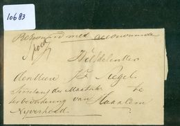 BRIEFOMSLAG PER EXP. JONKER Uit 1846 SPOED Gelopen Van DELFT Naar HAARLEM (10.683) - ...-1852 Prephilately