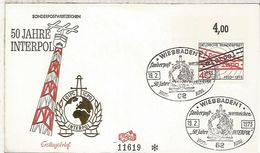 ALEMANIA FDC WIESBADEN INTERPOL POLICIA POLICE - Police - Gendarmerie