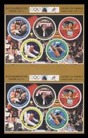 North Korea 2001 Mih. 4492/96 (Bl.503) Beijing Gets Bid For 2008 Olympic Games. Table Tennis (sheet Of 2 Blocks) MNH ** - Korea, North