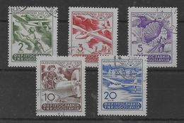 Serie De Yugoeslavia Nº Yvert A-27/31 O - Airmail