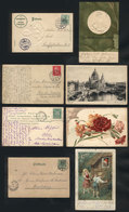 13 GERMANY: 4 Postcards Used Between 1899 And 1933, Some Very Handsome! - Otros & Sin Clasificación