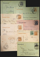 19 GERMANY: 8 Interesting Old Postal Stationeries, All Used, Very Nice Lot! - Autres & Non Classés
