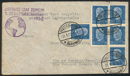 26 GERMANY: Cover Flown By ZEPPELIN, Sent From Friedrichshafen To Rio De Janeiro (Brazil) On 21/MAR/1932, With Special V - Sonstige & Ohne Zuordnung