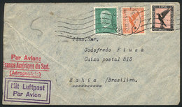 28 GERMANY: Airmail Cover Sent From Hamburg To Bahia (Brazil) On 2/DE/1932 Franked With 1.55Mk., By AIR FRANCE, With Tra - Altri & Non Classificati