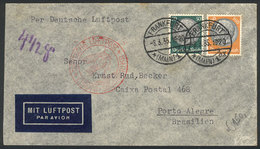 34 GERMANY: Airmail Cover Sent From Frankfurt To Brazil On 8/MAR/1935 Franked With 1.50Mk., VF Quality! - Other & Unclassified