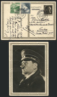 46 GERMANY: Postal Card Illustrated On Back: Hitler With Cap"", Sent From Magdeburg To Santos (Brazil) On 15/AP/1939, Wi - Sonstige & Ohne Zuordnung