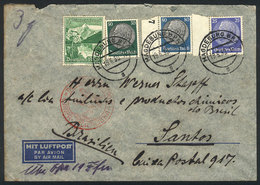 53 GERMANY: Airmail Cover Sent From Magdeburg To Brazil On 19/JUN/1939, Nice Postage, VF Quality! - Sonstige & Ohne Zuordnung