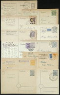 56 GERMANY: 8 Postal Cards Used Between 1945 And 1949, Very Interesting Lot! Also 3 Unused Cards. - Sonstige & Ohne Zuordnung
