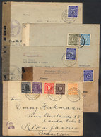 59 GERMANY: 5 Covers Used Between 1947 And 1948, Nice Postages! - Sonstige & Ohne Zuordnung