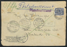 75 GERMANY - BERLIN: Cover Front Used Locally Franked With 80Pg., With A Good Number Of Different Cancels, Interesting! - Storia Postale