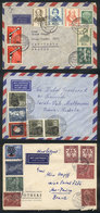 83 WEST GERMANY: 3 Covers Sent To Brazil And Australia Between 1955 And 1960, With Nice Multicolor Postages, VF General  - Cartas & Documentos