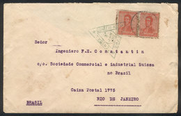91 ARGENTINA: Cover Sent From Buenos Aires To Rio De Janeiro On 2/DE/1919 Franked With 10c., With Brazilian CENSOR Mark  - Otros & Sin Clasificación