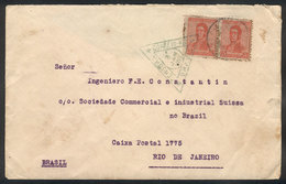 91 ARGENTINA: Cover Sent From Buenos Aires To Rio De Janeiro On 2/DE/1919 Franked With 10c., With Brazilian CENSOR Mark  - Altri & Non Classificati