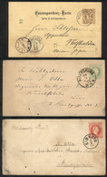 96 AUSTRIA: 3 Postal Stationeries Used Between 1874 And 1887, Very Nice But All With Defects. - Andere & Zonder Classificatie