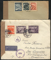 101 AUSTRIA: 2 Covers Sent To Brazil In 1946 And 1948, Censored, Good Postages! - Altri & Non Classificati