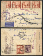 103 AUSTRIA: Airmail Cover Sent From Graz To New York In SEP/1947, Nice Postage, With Censor Marks, And Returned To Send - Andere & Zonder Classificatie