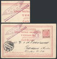 108 AUSTRIA - OFFICES IN TURKEY: Christmas Postcard Franked With 20p., Sent From JERUSALEM To Postdam On 25/DE/1899, Wit - Altri & Non Classificati