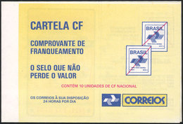 140 BRAZIL: Booklet RHM.CD-15, 1990 With Advertisement Of "Super Moldes Exacto", Containing 10 Postage Stamps, Excellent - Libretti