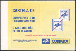 140 BRAZIL: Booklet RHM.CD-15, 1990 With Advertisement Of "Super Moldes Exacto", Containing 10 Postage Stamps, Excellent - Cuadernillos